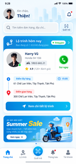 App vận chuyển